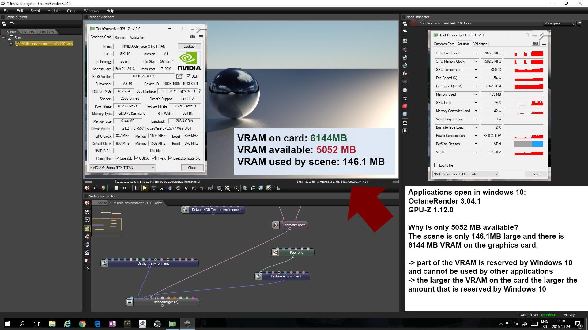 VRAM available for rendering with Windows 10 273017 (closed) Daz