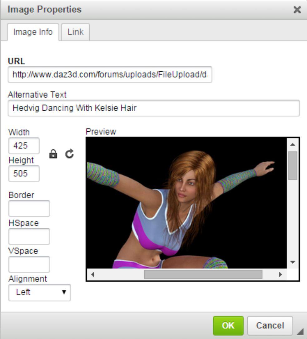 Example Of How To Post Images In Your DAZ Forum Post