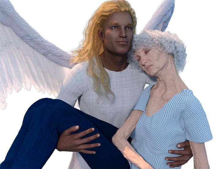 The angel before lighter maps are applied