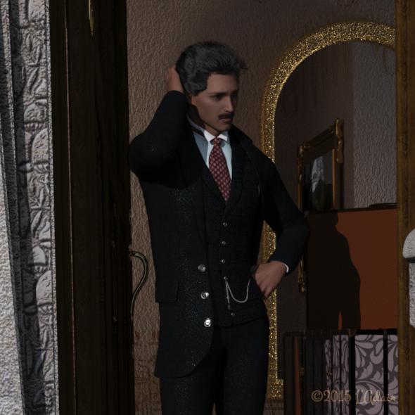 Baggage by L'Adair, partial featuring the man.