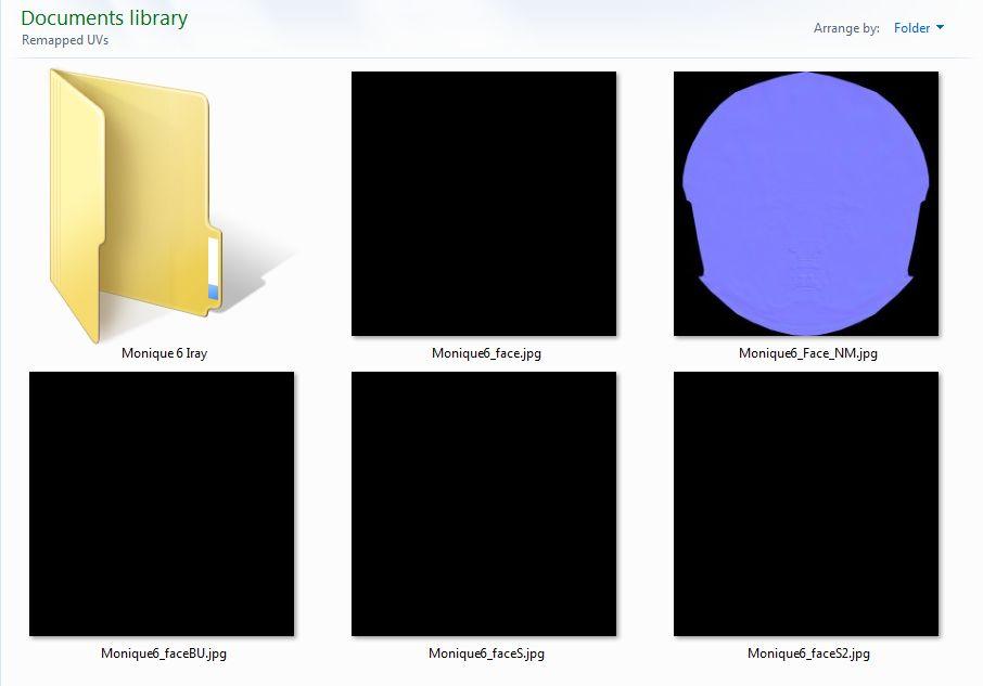 Screenshot of the folder and the Map Transfer output.