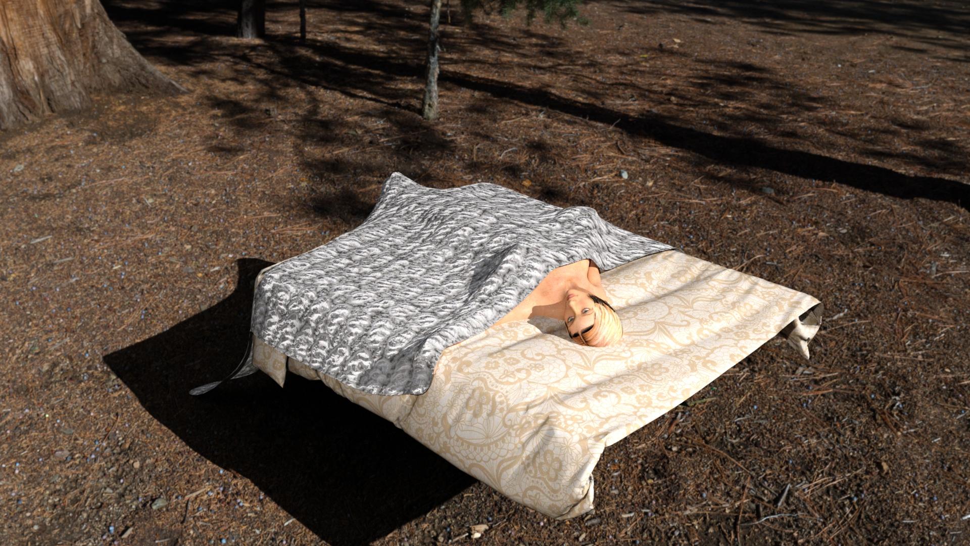 my bed in the forest