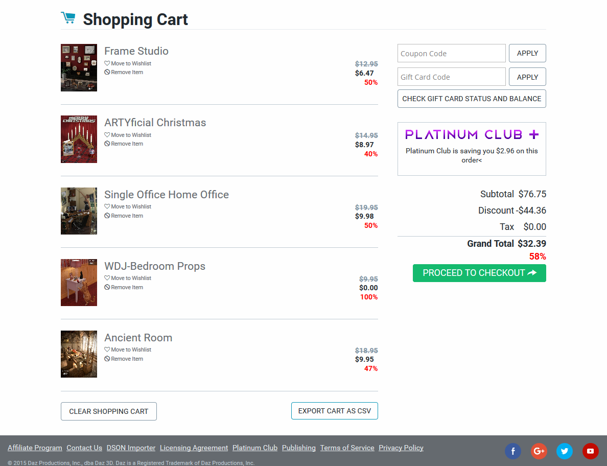 Cart Screenshot