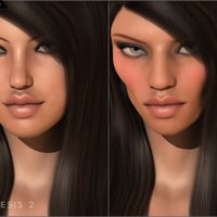 Daz 3D - Blond Hair for Genesis 2 Female(s) - wide 5