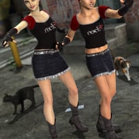 Purrfectly Playful Outfit For Genesis 2 Female S 3d Models And 3d