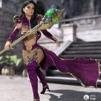 Purple Esmeralda for Genesis 3 Female(s) | Daz 3D