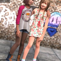 Bff Poses For Rayn And Skyler Genesis 3 Female S Daz 3d