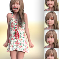 Elastiface Expressions For Skyler Genesis 3 Daz 3d 