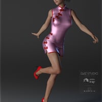 Sexy China Outfit For Genesis 3 Females Daz 3D