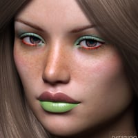 Extreme Closeup: Psychedelic Makeup for Genesis 3 Female(s) | Daz 3D