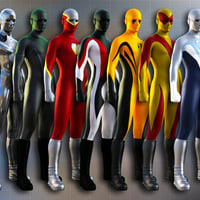 Super Bodysuit Superhero Textures