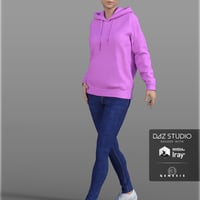 Skinny Jeans and Corset Outfit for Genesis 3 Female(s)