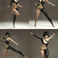 Fight Like A Girl Poses For Aiko 7 Daz 3d