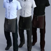 Restaurant Waiter Uniform For Genesis 3 Male S Daz 3d