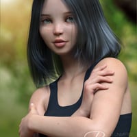 Ravyn Character And Hair For Genesis 8 Females Daz 3d 