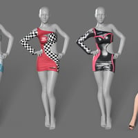 Racing Queen's Outfit for Genesis 8 Female(s) | Daz 3D