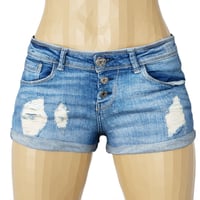 OBJ- Ripped Tiny Jeans Shorts | Daz 3D
