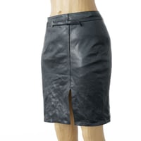 OBJ- Wrinkled Vintage Black Leather Skirt | Daz 3D