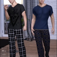 dForce Chill Pajamas Textures | Daz 3D