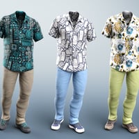 dForce Party Oahu Outfit Textures | Daz 3D