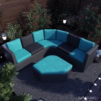 Contemporary Garden Furniture Set 01 Daz 3D