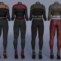 dForce Shadow Agent Outfit Textures | Daz 3D