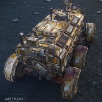 Sci-fi Rover Titan: Loyal Cross | Daz 3D