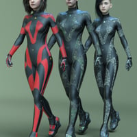 A.N.T.S Armored Nano Tech Suit for Genesis 8 Female - Daz 3D