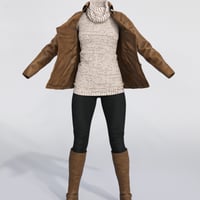 Dforce Winter Trendy Outfit For Genesis 8 Female S Daz 3d