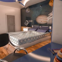 Wall Art Bedroom | Daz 3D