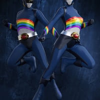 Rainbow Rangers Costume Rainbow Rangers Dress Indigo 