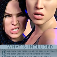 Z Subtle Beauty Mix and Match Expressions for Genesis 8.1 Female