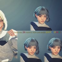 Daz 3D - Blond Hair for Genesis 8 and Genesis 3 Female(s) - wide 3