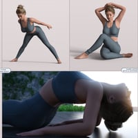 Yoga Poses Volume 03 Genesis 9 - Daz Content by AxeMaker