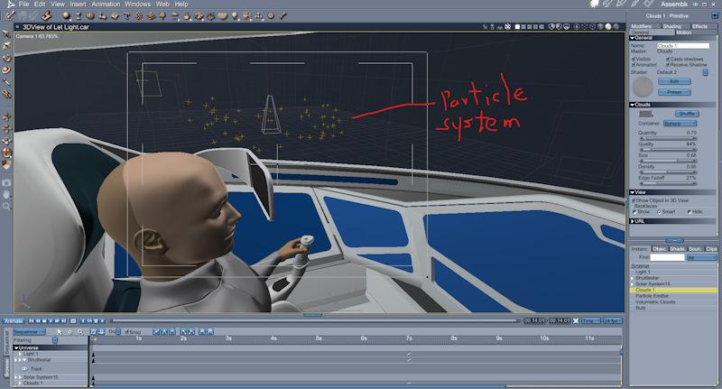Manipulating clouds and particles