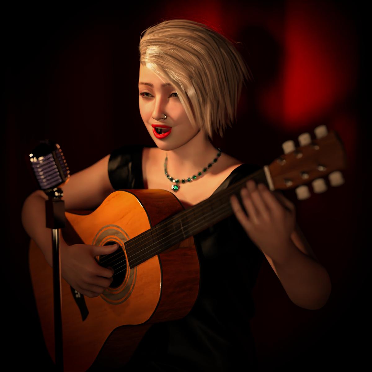 Pixeles — Guitar N°2 poses SFS x11 Poses (4 single and 7...