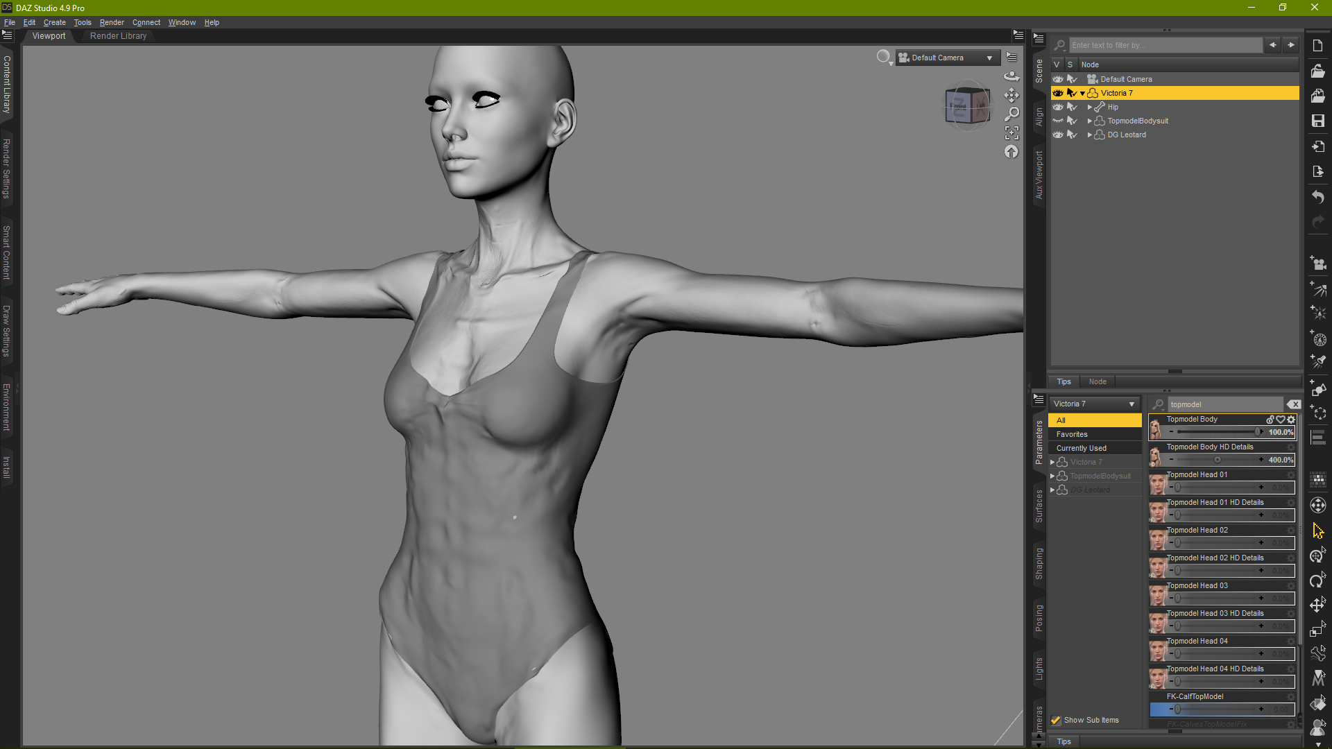 DG with Topmodel HD at 400%