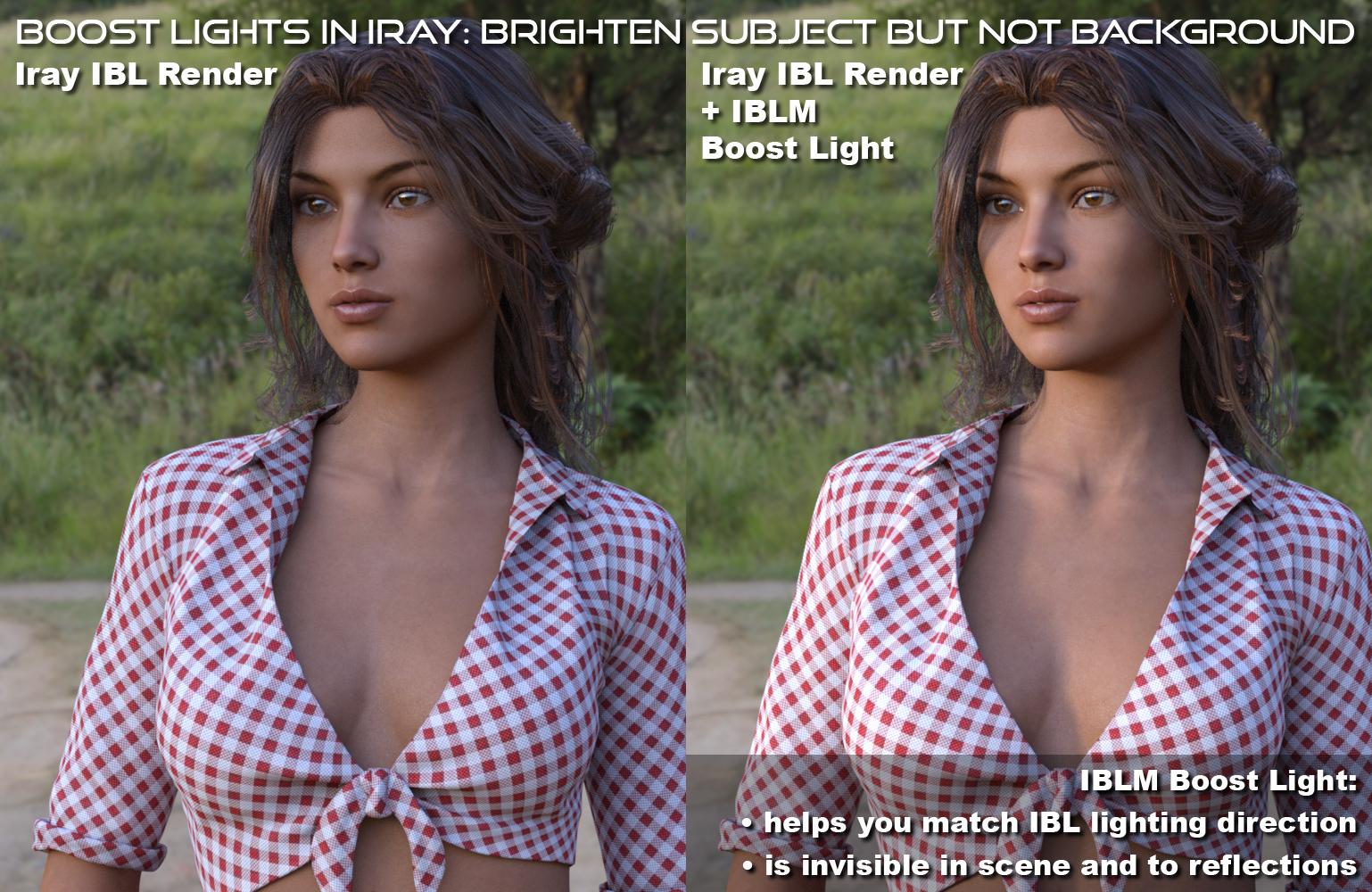 IBL Master: Compare Iray Environment vs Boost Light added