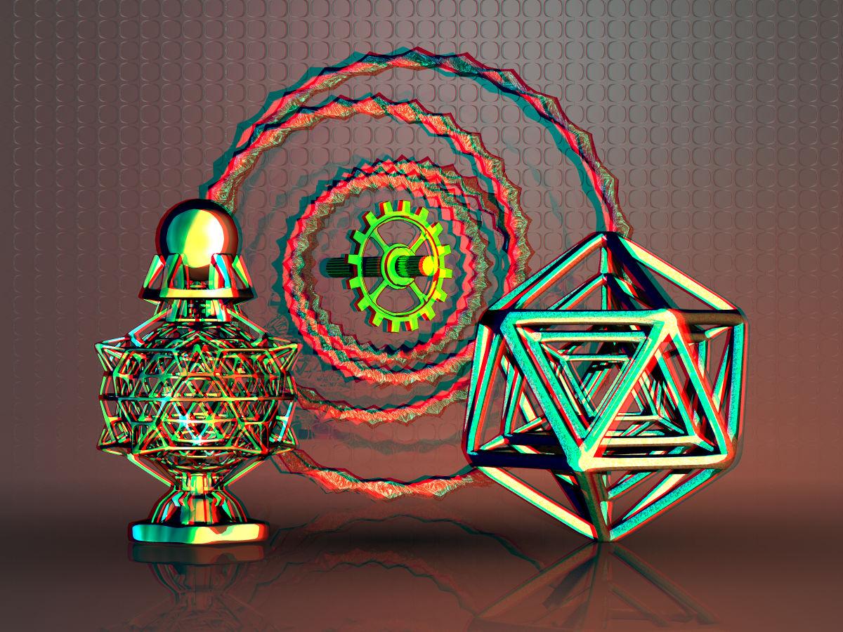 Some Objects Anaglyph