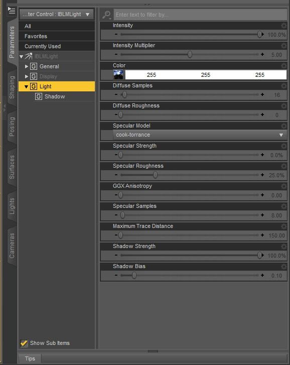 IBLM Light Properties