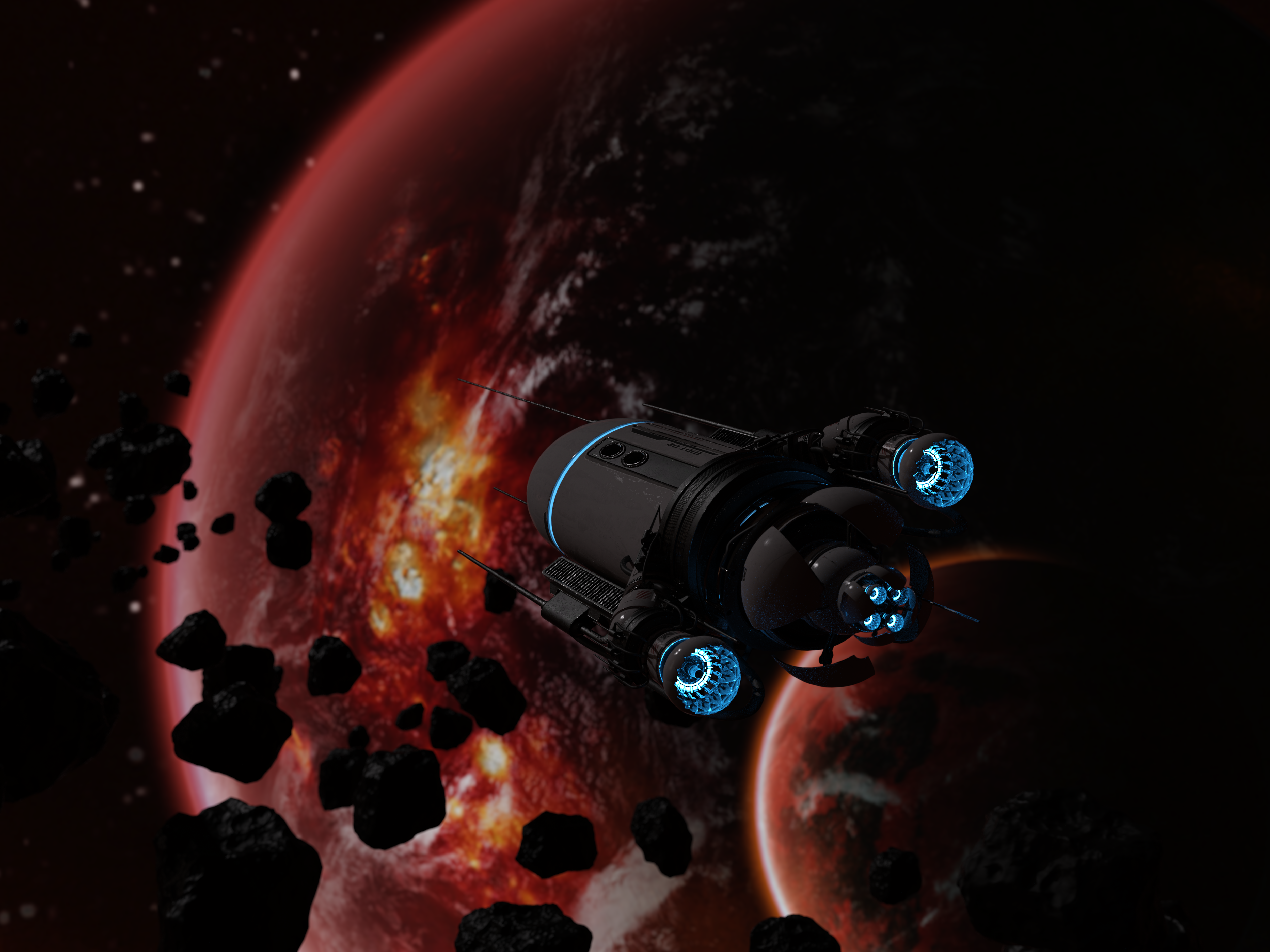 Spaceship full of Robots by marconft6