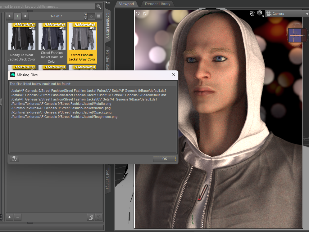 printscreen of error message