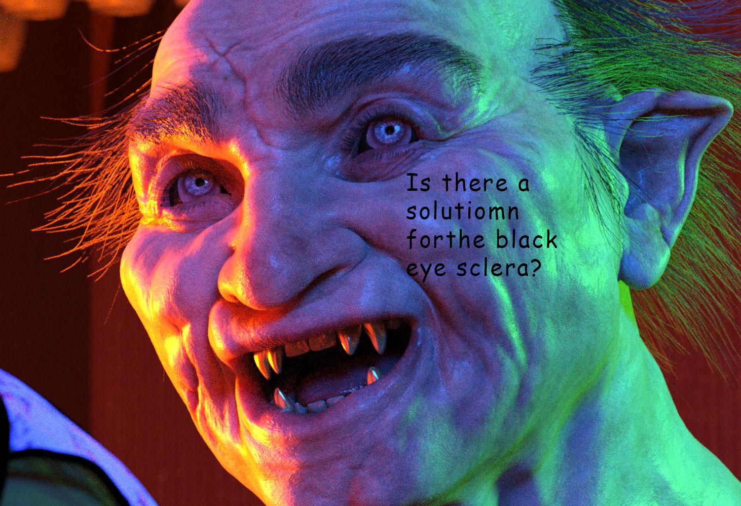 Black Sclera