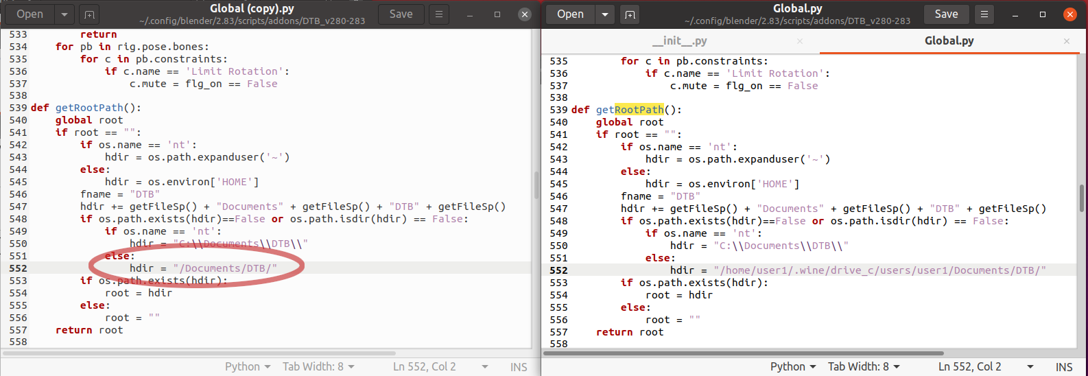 python language text