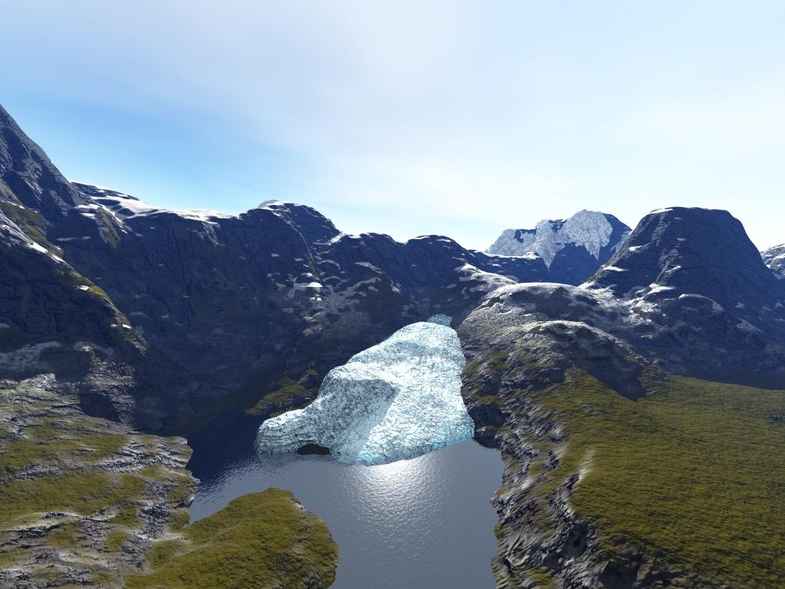 Little blueish glacier