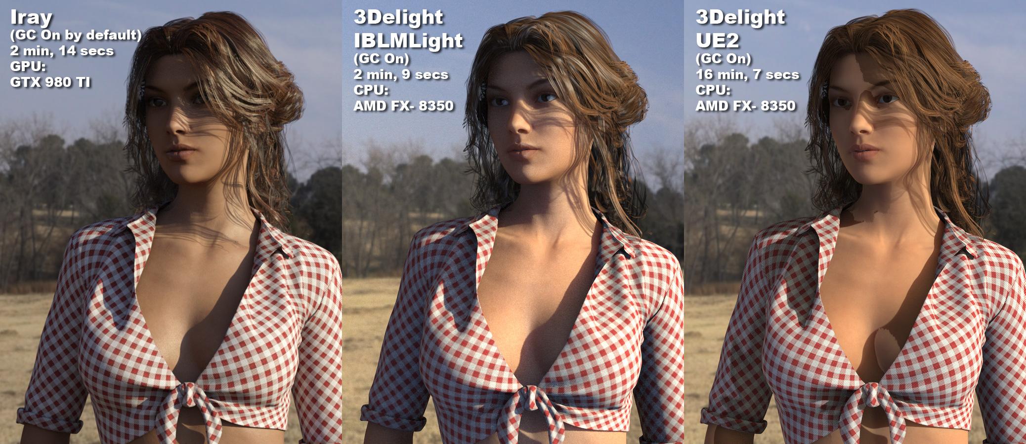 Image Based Light Compared: Iray, IBLMLight, and Uber Environment 2