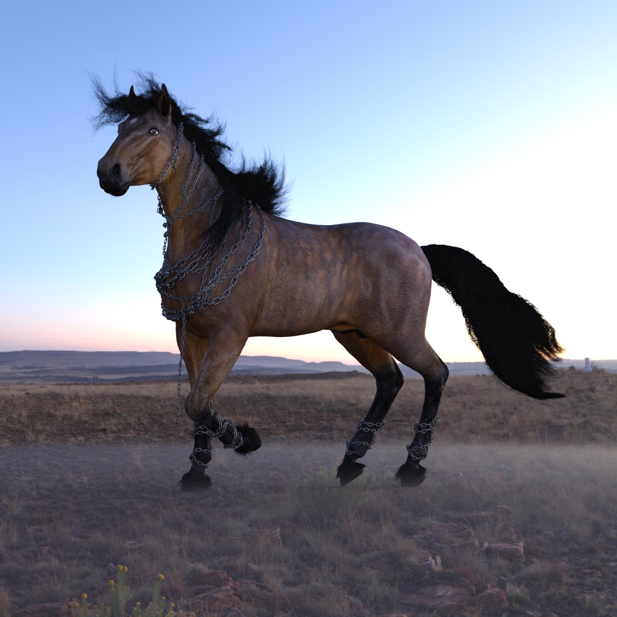 Horse UV Changer Preview Render