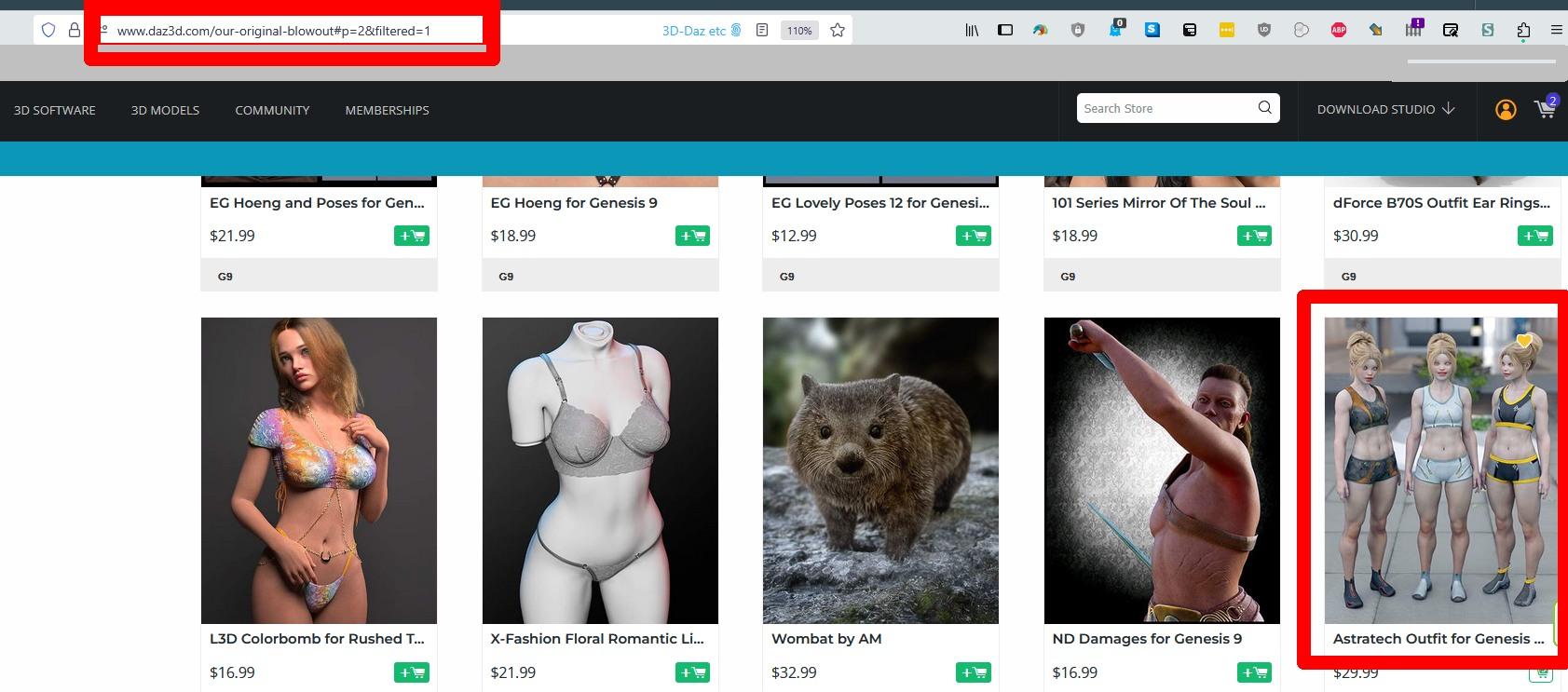 blow out sales items