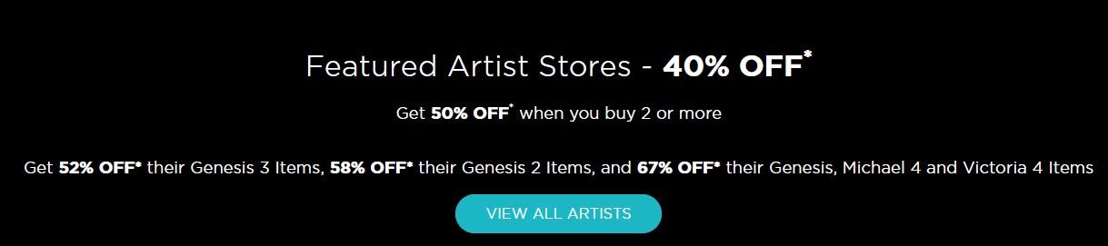 Featured artists text