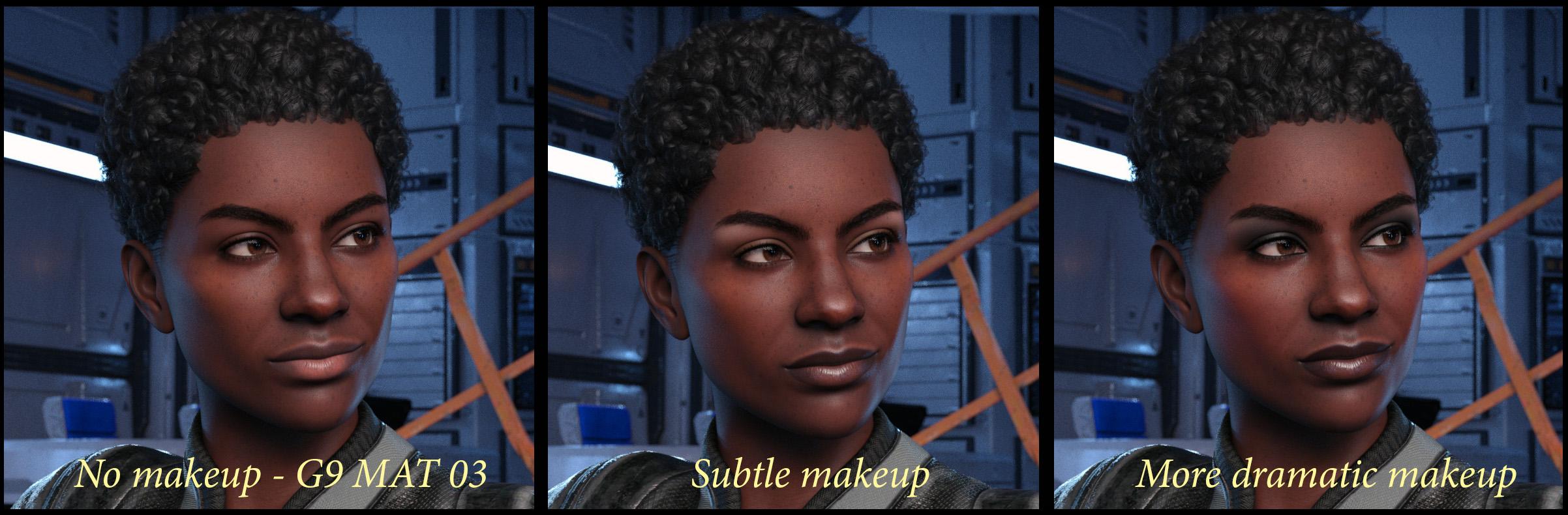 Different makeup options